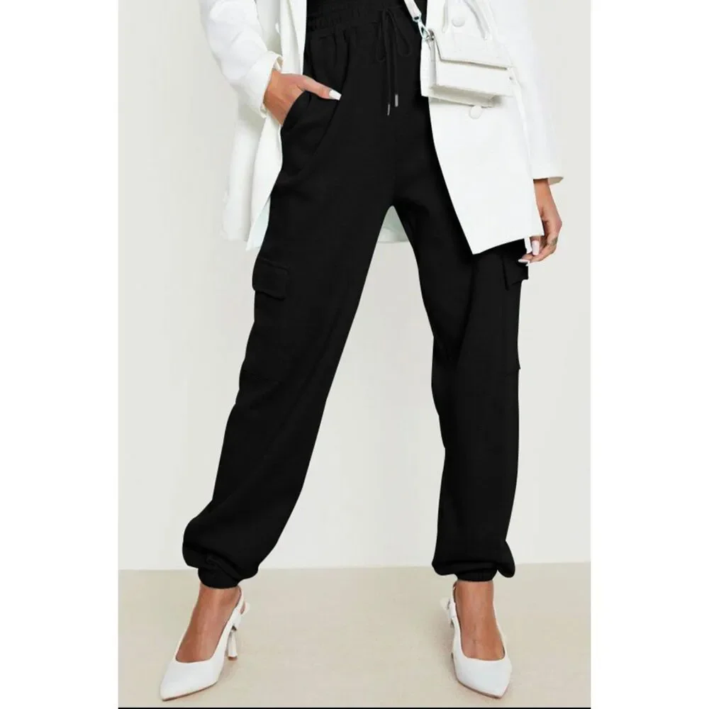 Drawstring Joggers with Pockets - Picture 2 of 15